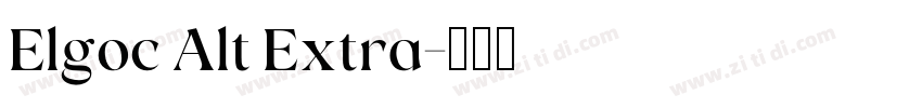 Elgoc Alt Extra字体转换